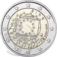 Irlanda 2015 2€ 30º Aniv. da Bandeira da U. E.